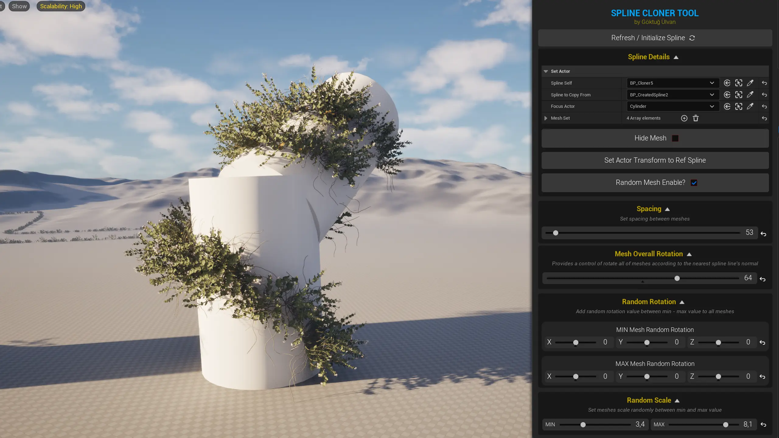 Spline Cloner Tool