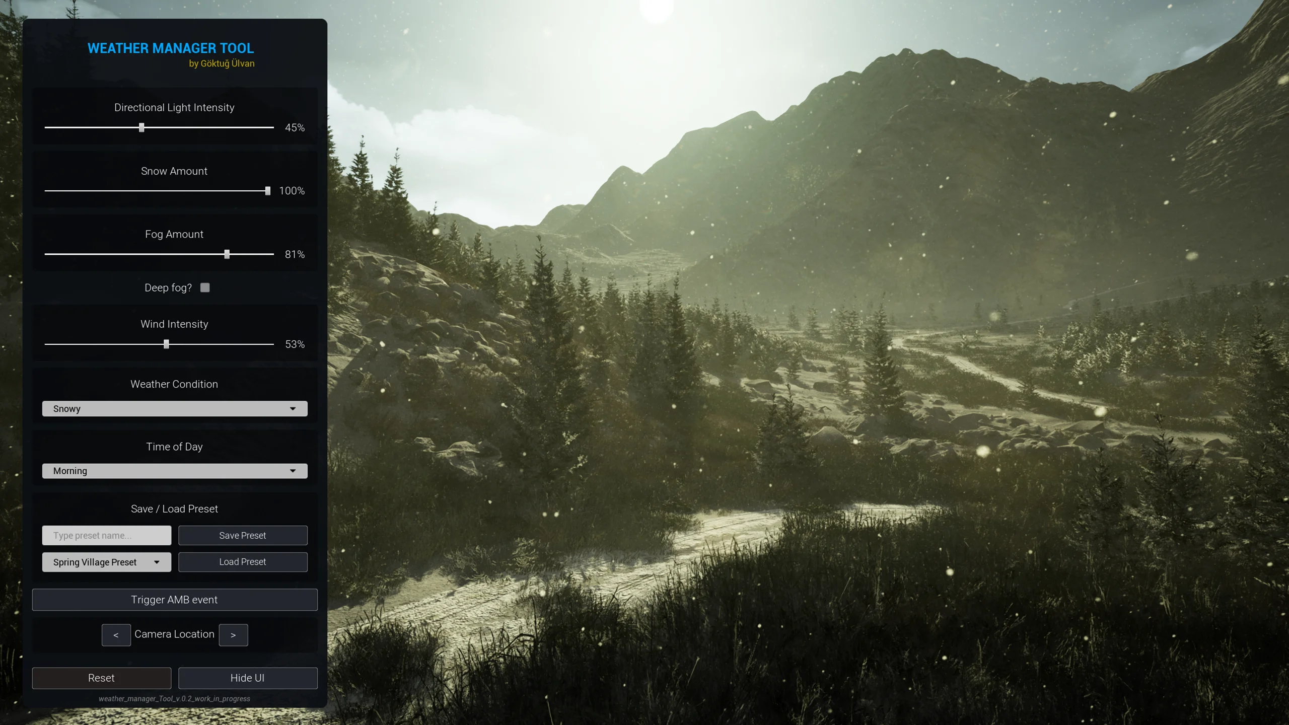 Weather Manager Tool